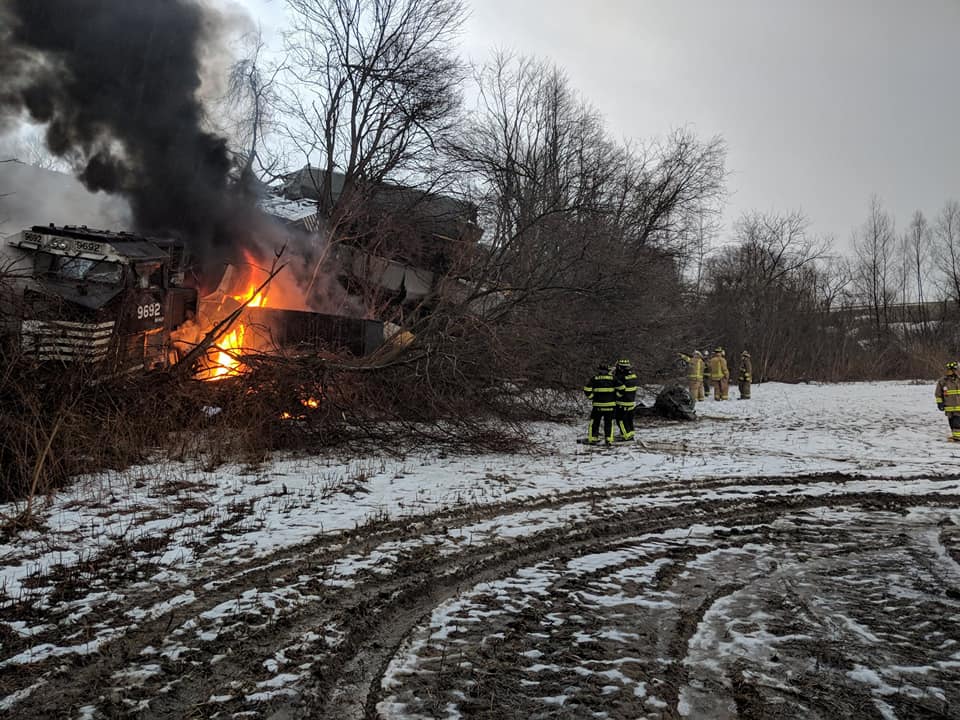 Local News Page 8 Wbta A Norfolk And Southern Freight Train Has Dereailed Near East Main Road In Attica Late This Afternoon Preliminary Reports At The Scene Indicate That No
