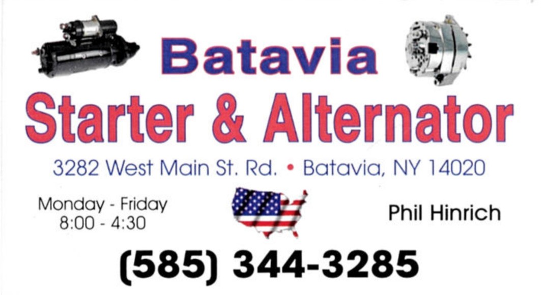 Batavia Starter and Alternator